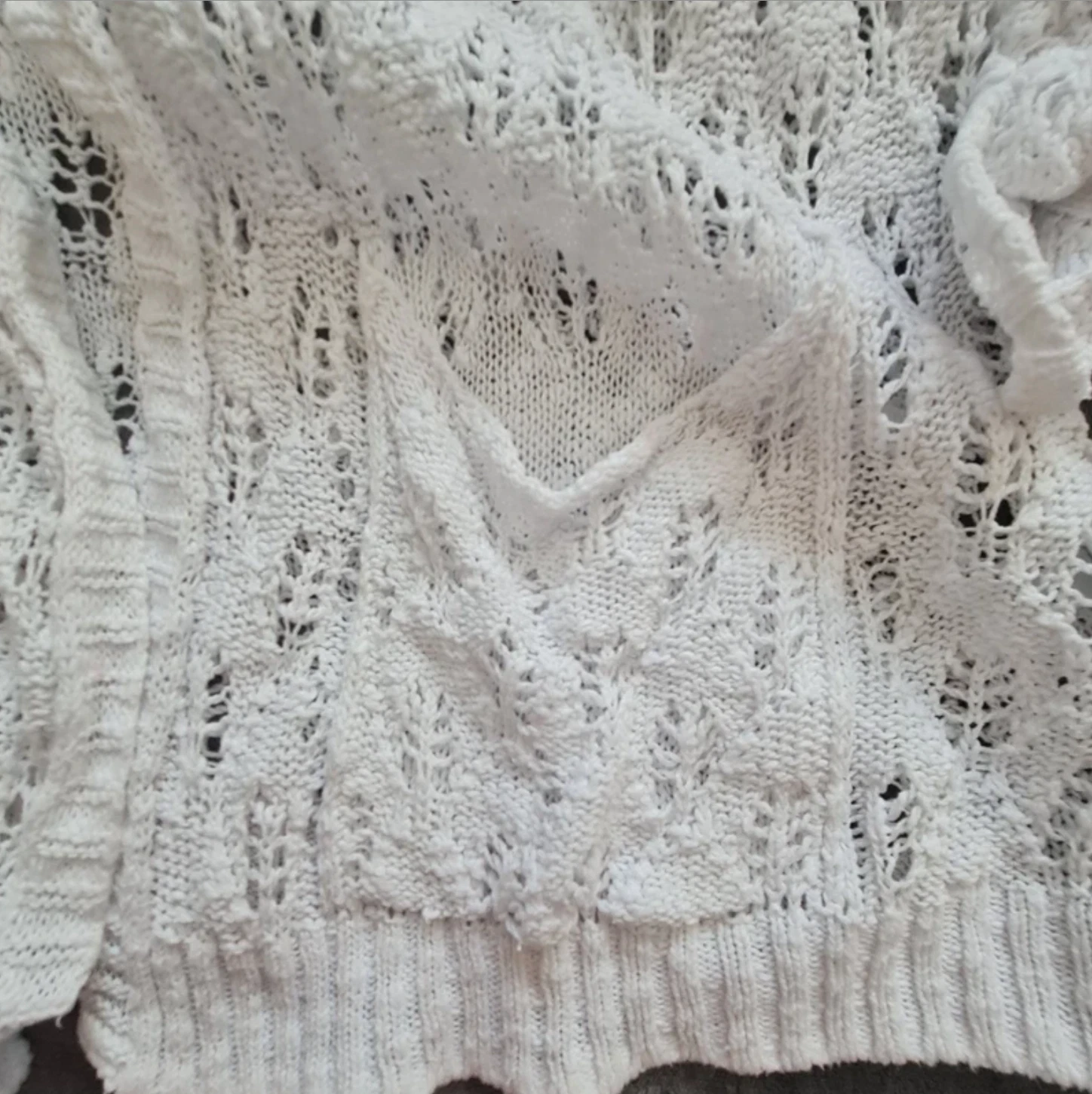 George Women’s Lace Knit Cardigan White L / UK 16-18 - Image 2