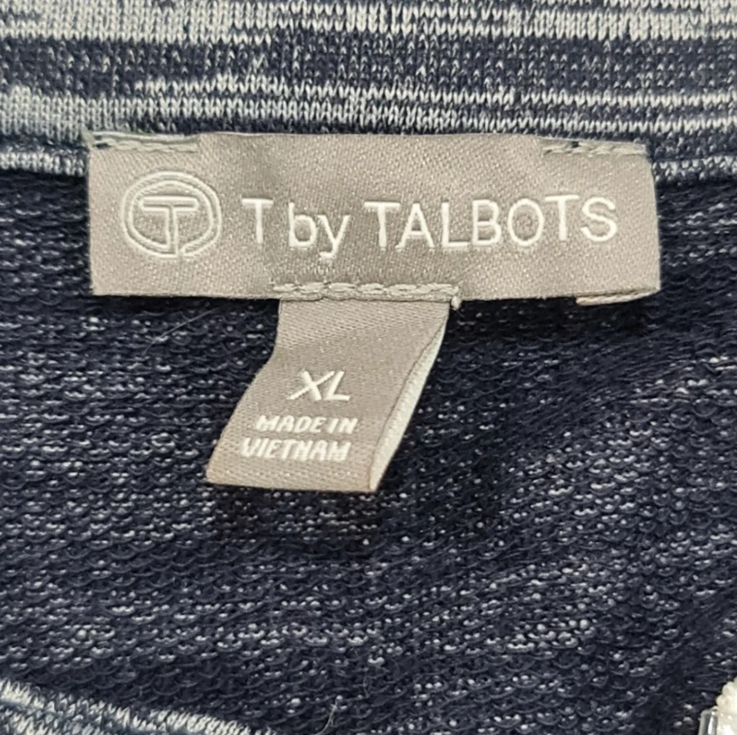 T by Talbots Women’s Zip Jumper Grey XL UK 20-22 Casual Stretch - Image 2