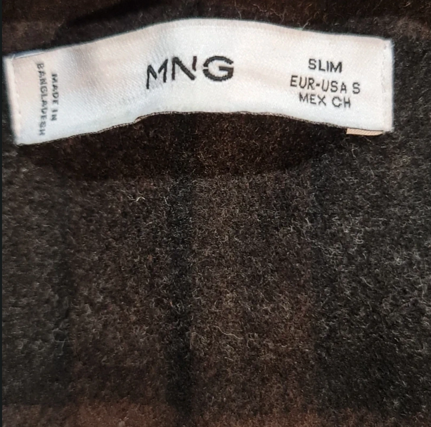 MNG Mango Men’s Check Wool Blend Shirt Jacket Slim S - Image 2