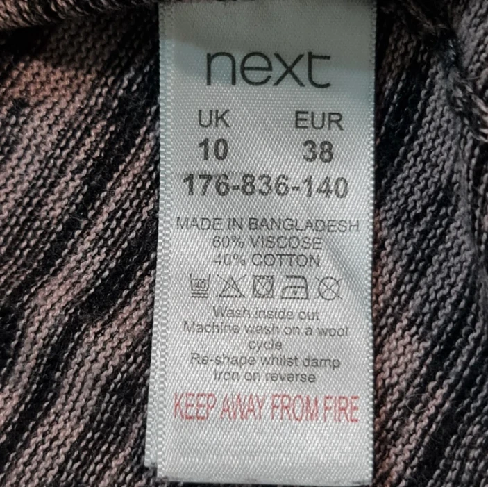 Next Women's Striped Jumper Shoulder Buttons S / UK 8-10 - Image 2