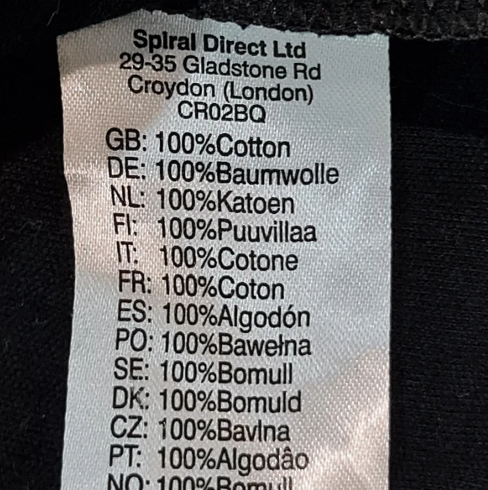 Spiral Direct Gothic Print Long Sleeve Top Black XL /UK 20-22 - Image 3