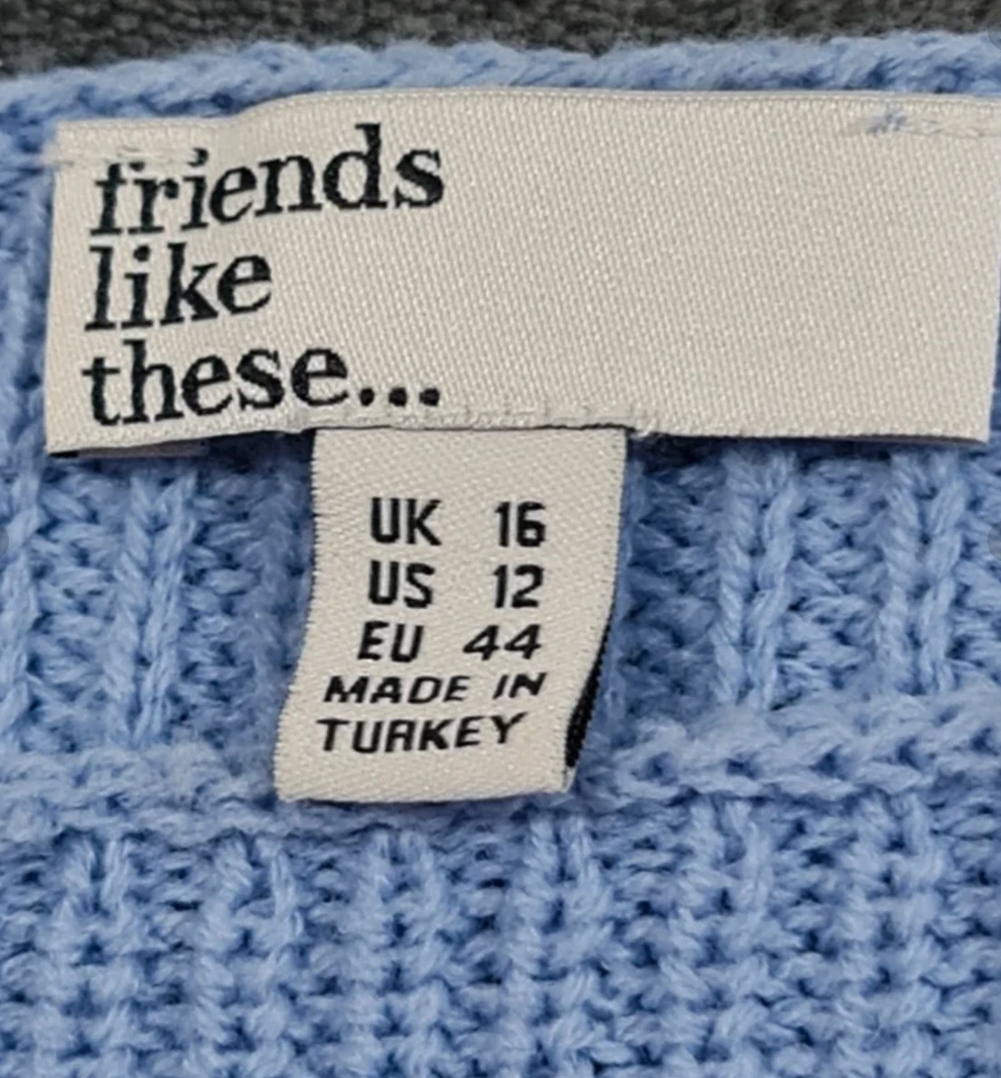 Friends Like These Blue Knit Jumper UK 16 EU 44 - Image 2