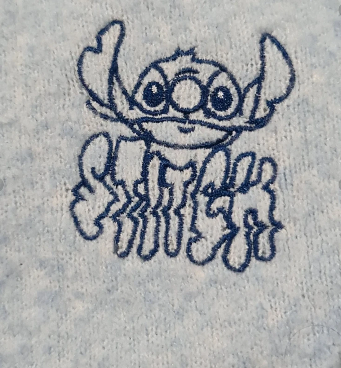 Disney Stitch Light Blue Knit Cardigan XS UK 4–6 Cute Cartoon - Image 2
