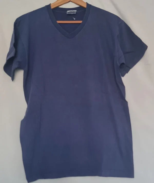 Screen Stars by Fruit of the Loom Plain V-Neck T-Shirt Navy L