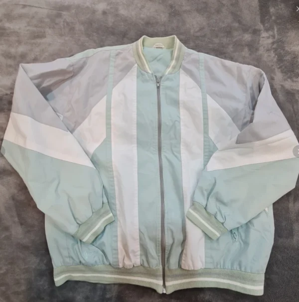 Gabicci Men’s Mint Green Zip Up Bomber Jacket Size L