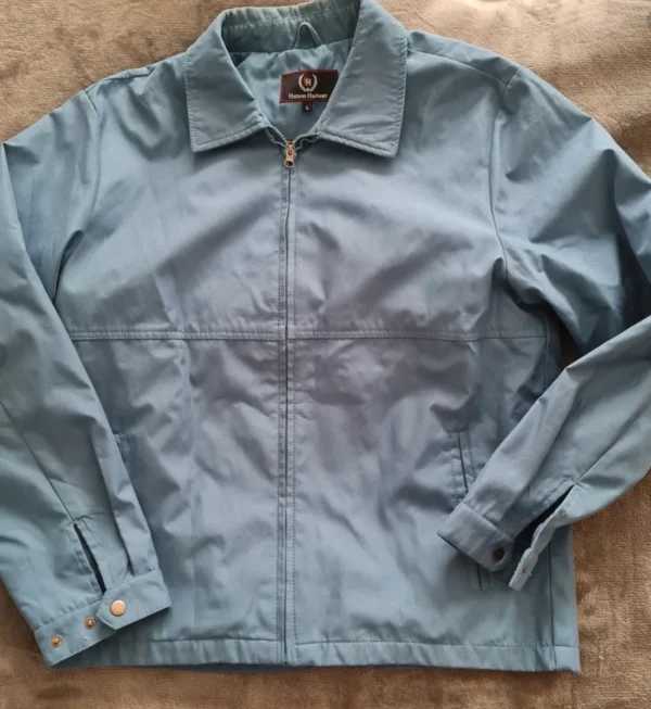 Hudson Harbour Men’s Blue Zip Up Lightweight Jacket Size L