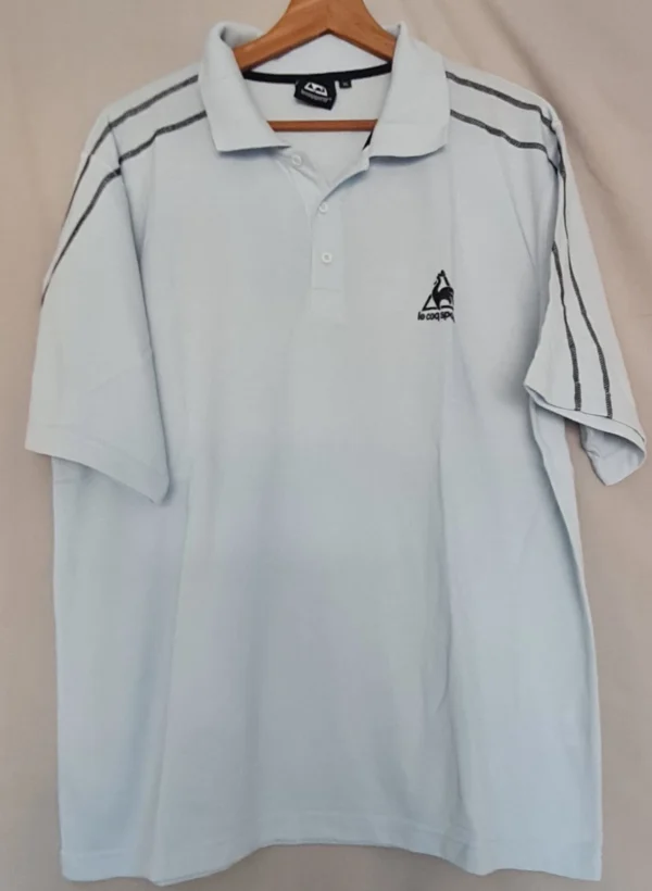 Le Coq Sportif Polo Shirt White XL Short Sleeve Golf Tennis
