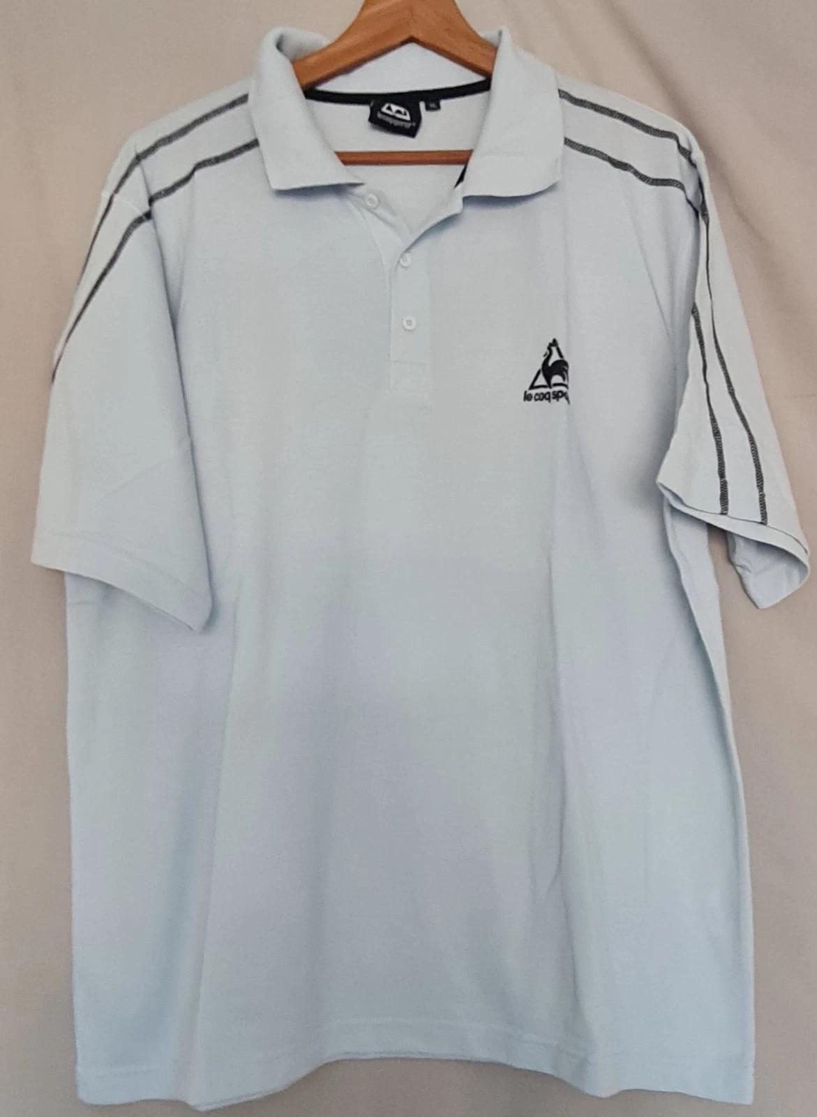 Le Coq Sportif Polo Shirt White XL Short Sleeve Golf Tennis