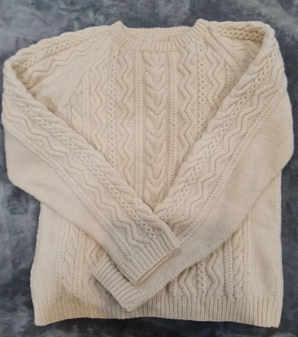 Cream Cable Knit Jumper Women’s Chunky Knit Winter Sweater