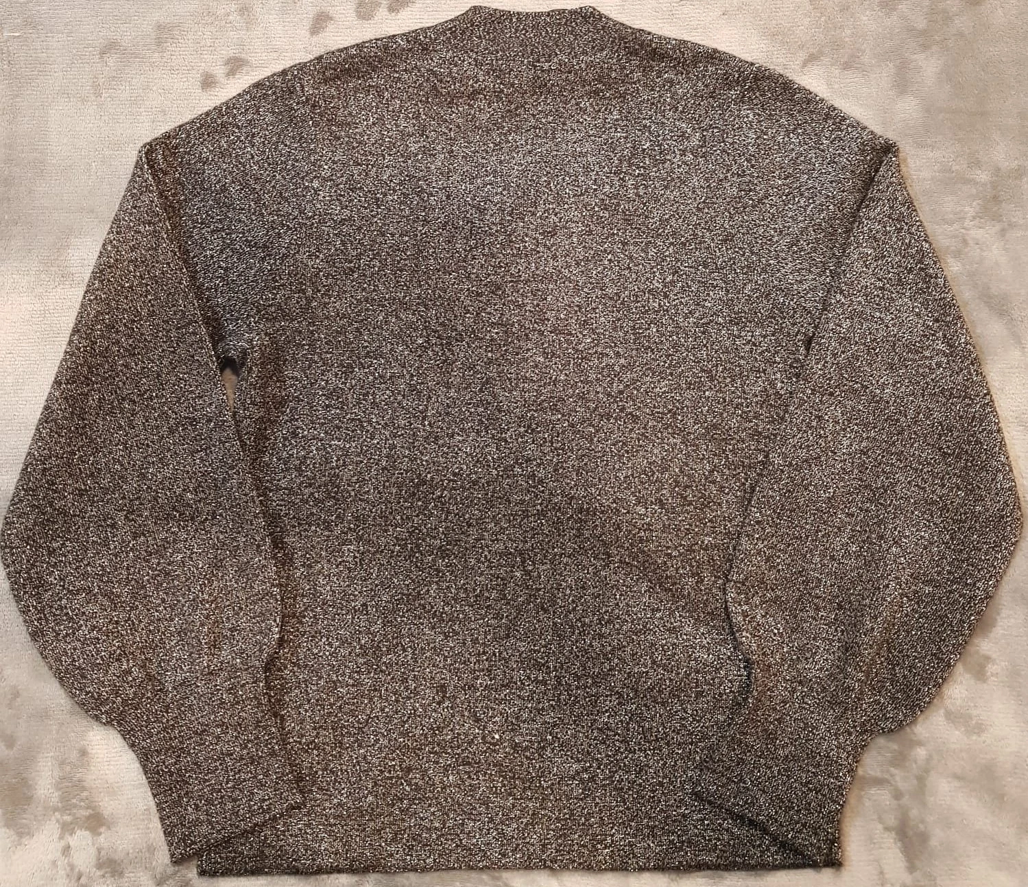 M&Co Women’s Black & White Marl Knit Jumper | Crew Neck UK 16 - Image 2