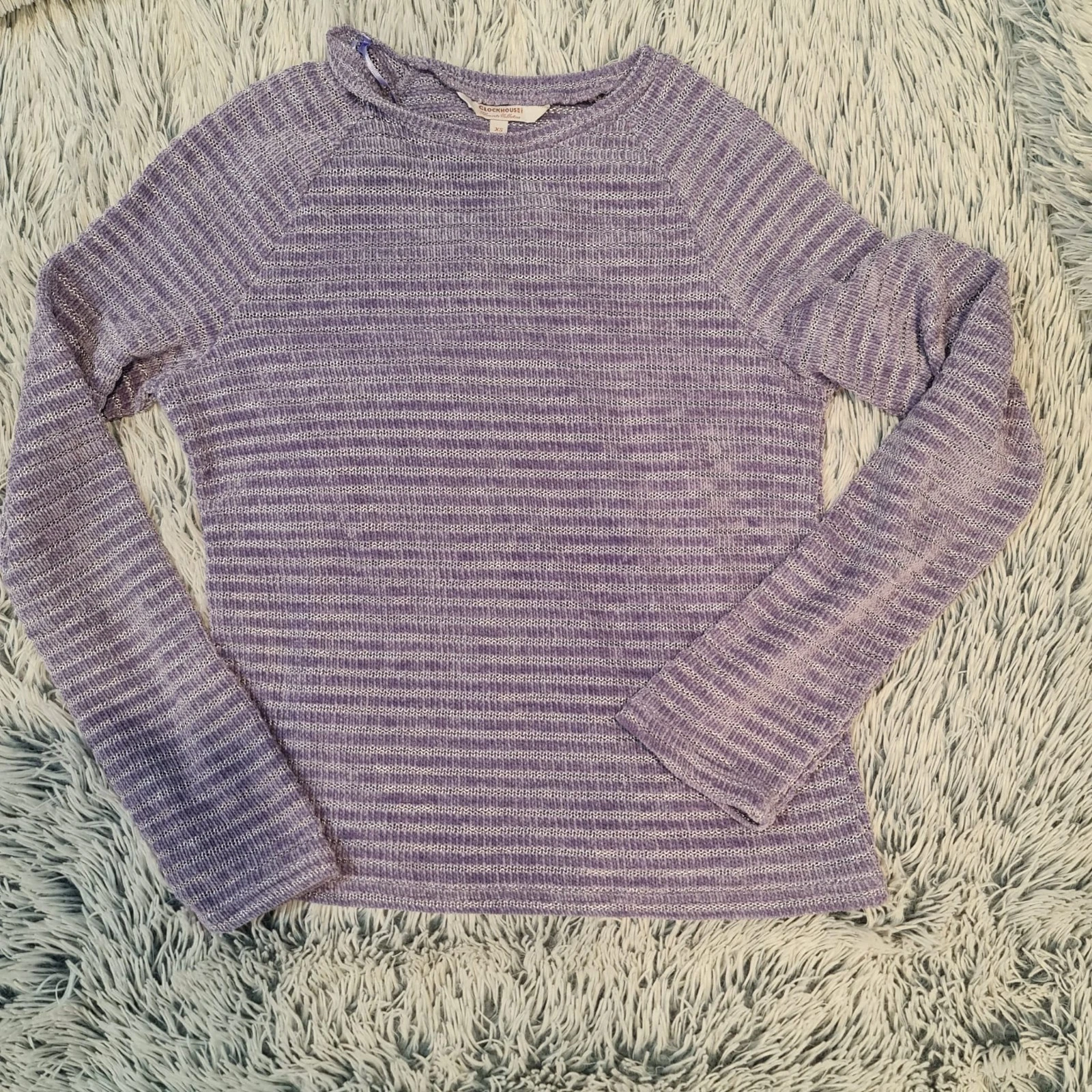 Clockhouse Elements Collection Lilac Ribbed Long Sleeve Top XS