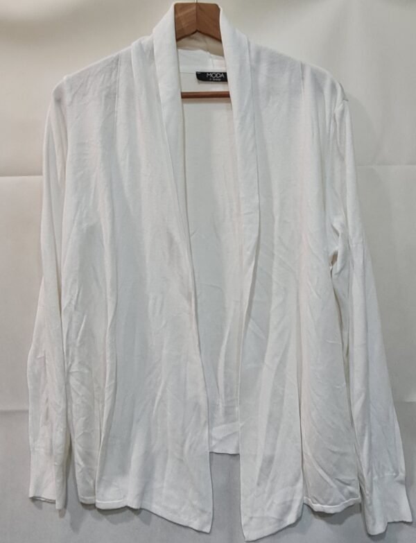 George Women's White Cardigan L / UK 16-18
