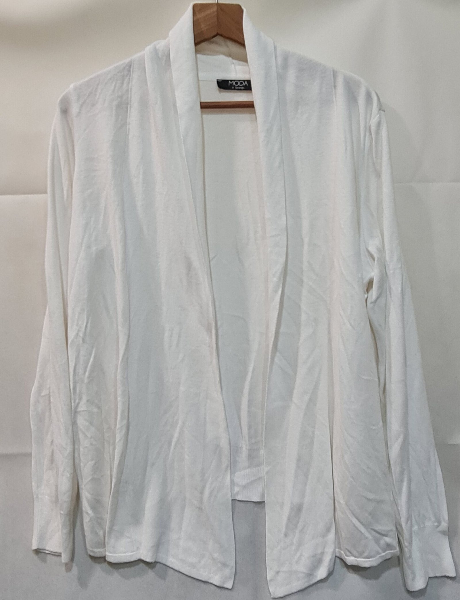 George Women's White Cardigan L / UK 16-18