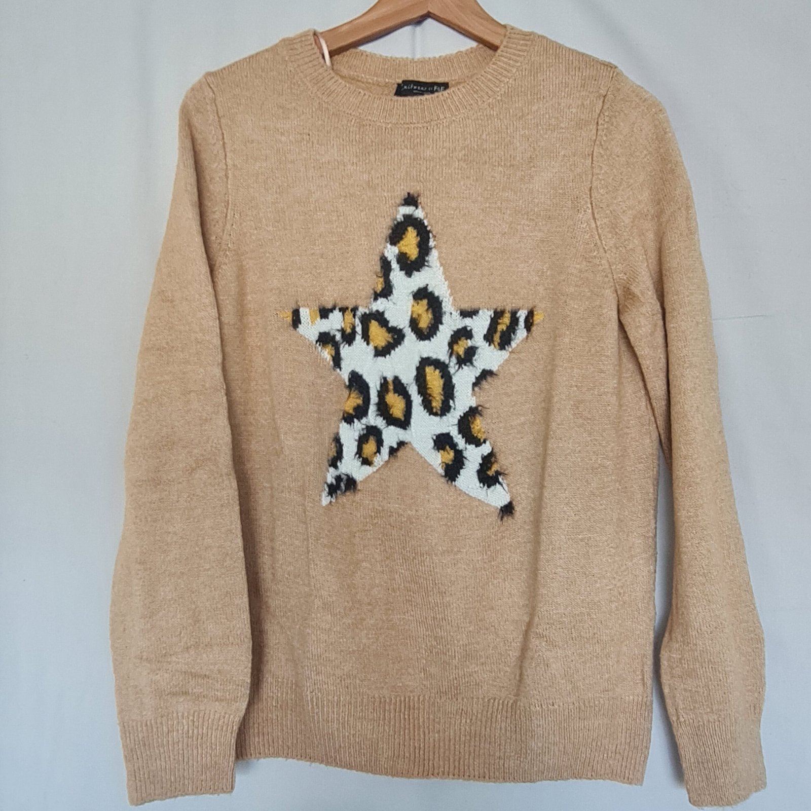 F&F Women's Beige Jumper M UK 12-14