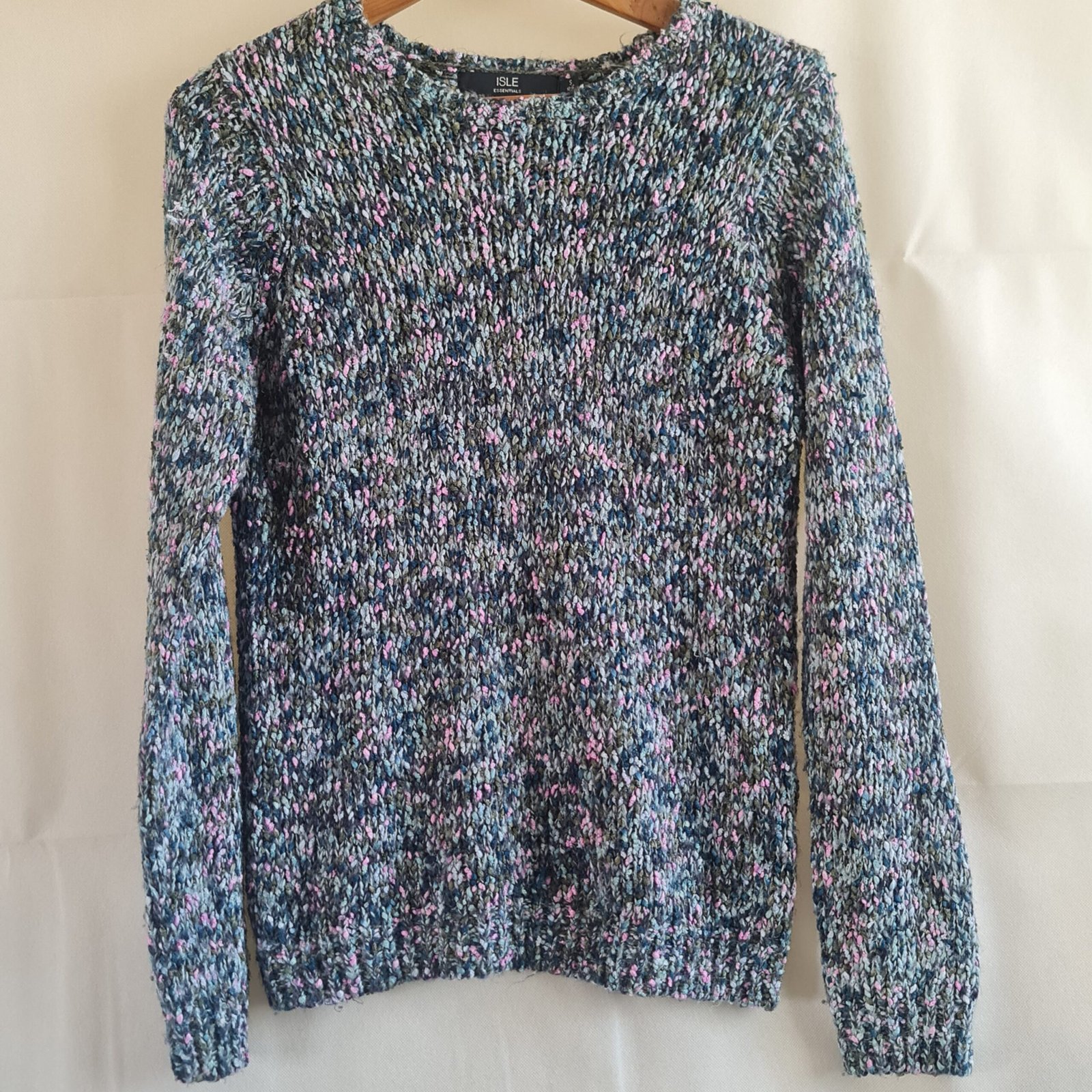 ISLE Essentials Womens Multicolour Knit Jumper S UK 10-12
