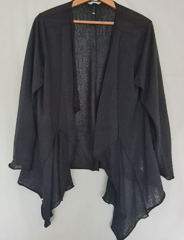 M&S Womens Black Waterfall Cardigan UK 20
