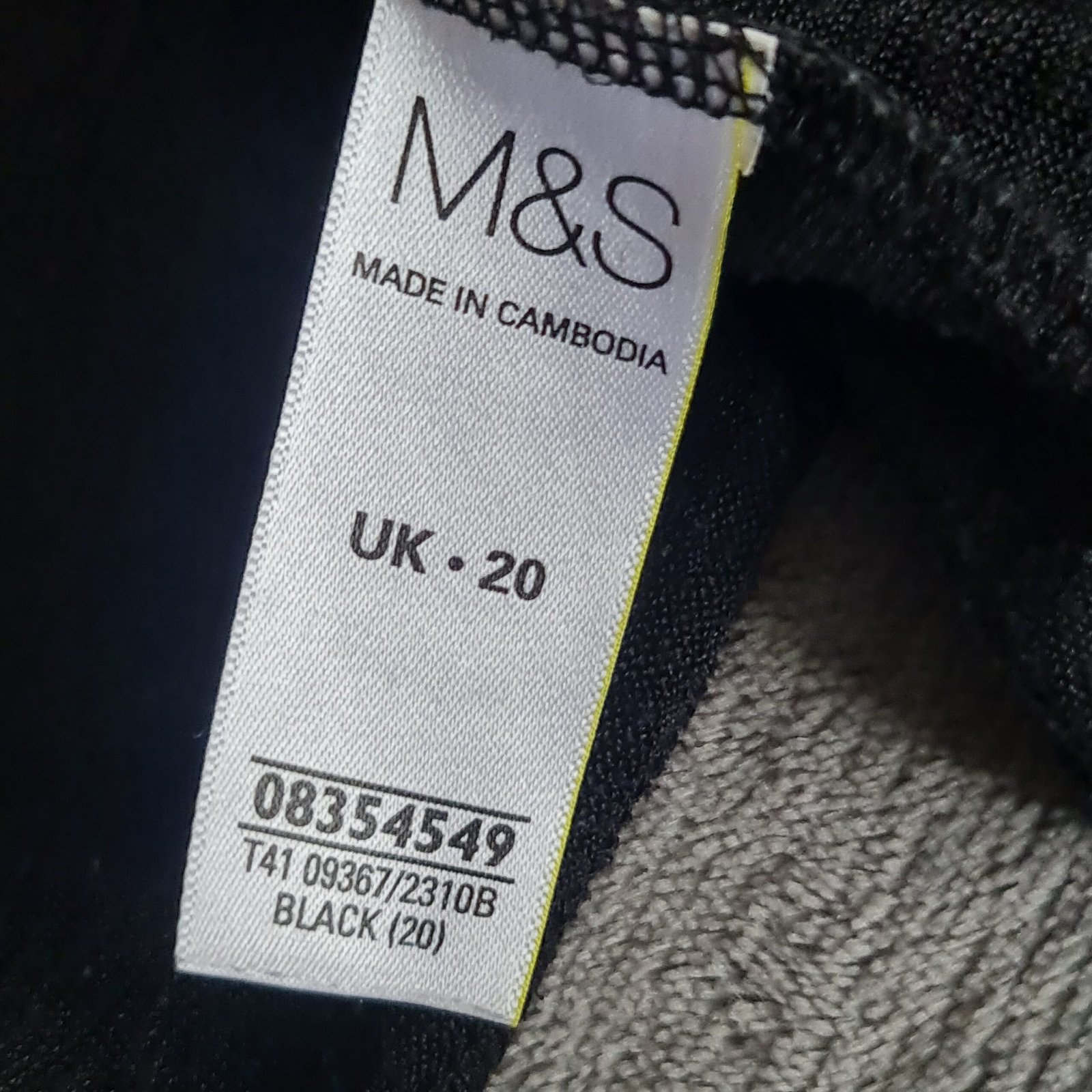 M&S Womens Black Waterfall Cardigan UK 20 - Image 4