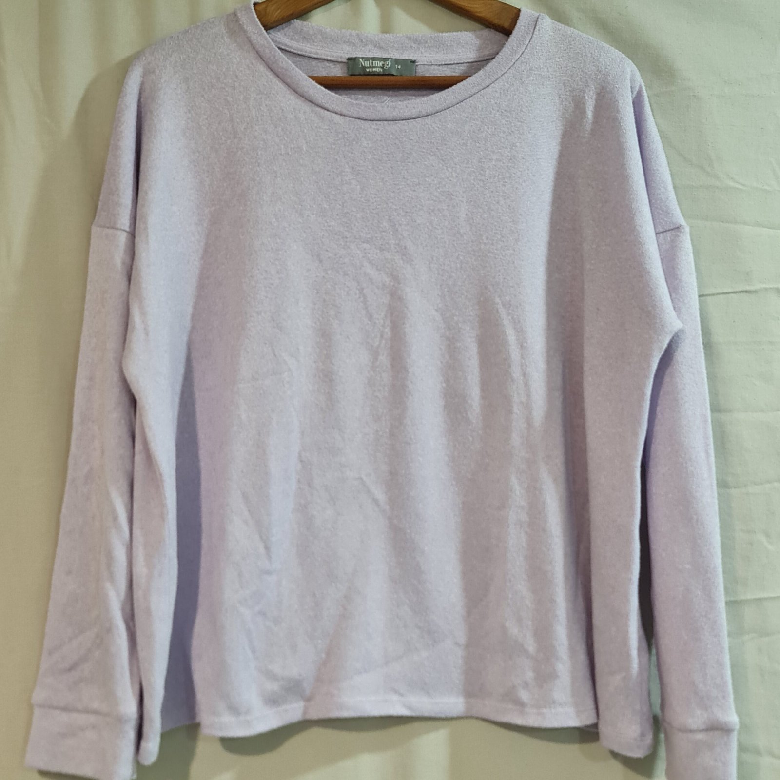 Nutmeg Womens Lilac Lightweight Jumper UK 14