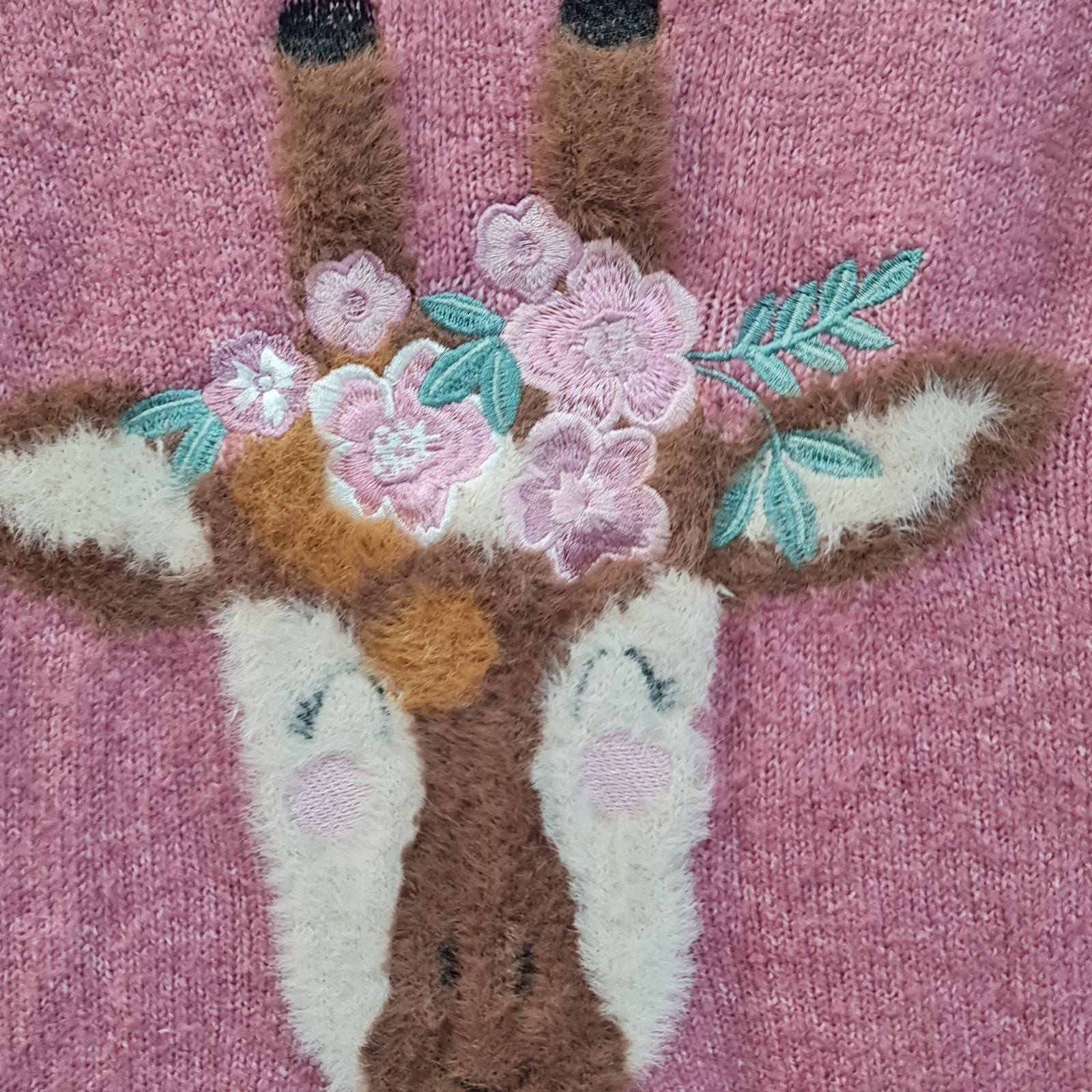 Primark Rose Floral Reindeer Dress 7 years / 122 cm - Image 3
