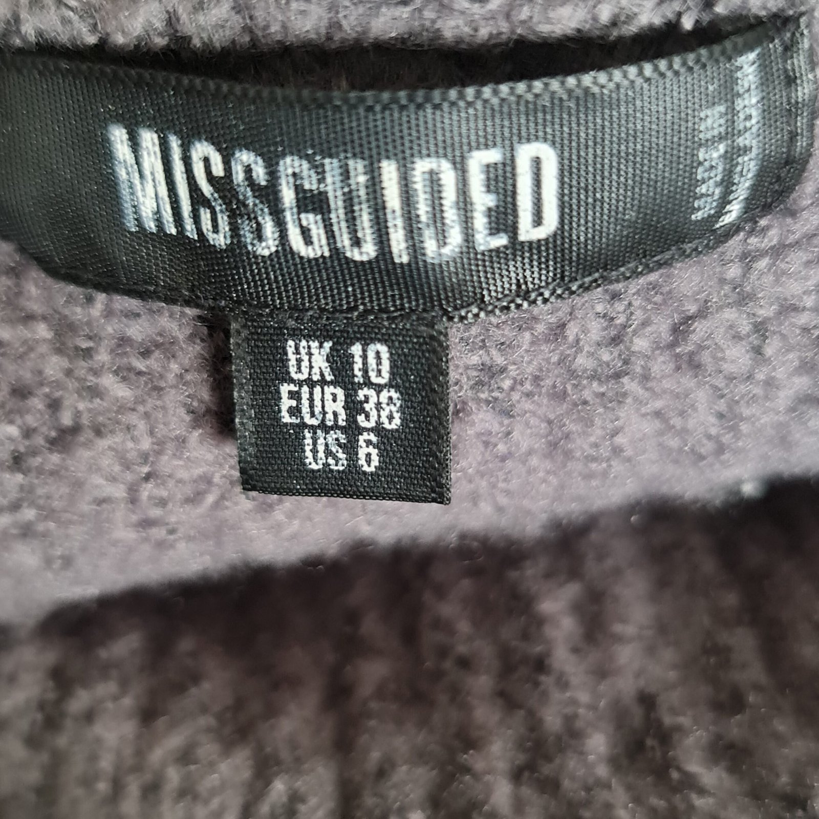 Missguided Womens Grey Chunky Knit Hooded Jumper UK 10 - Image 5