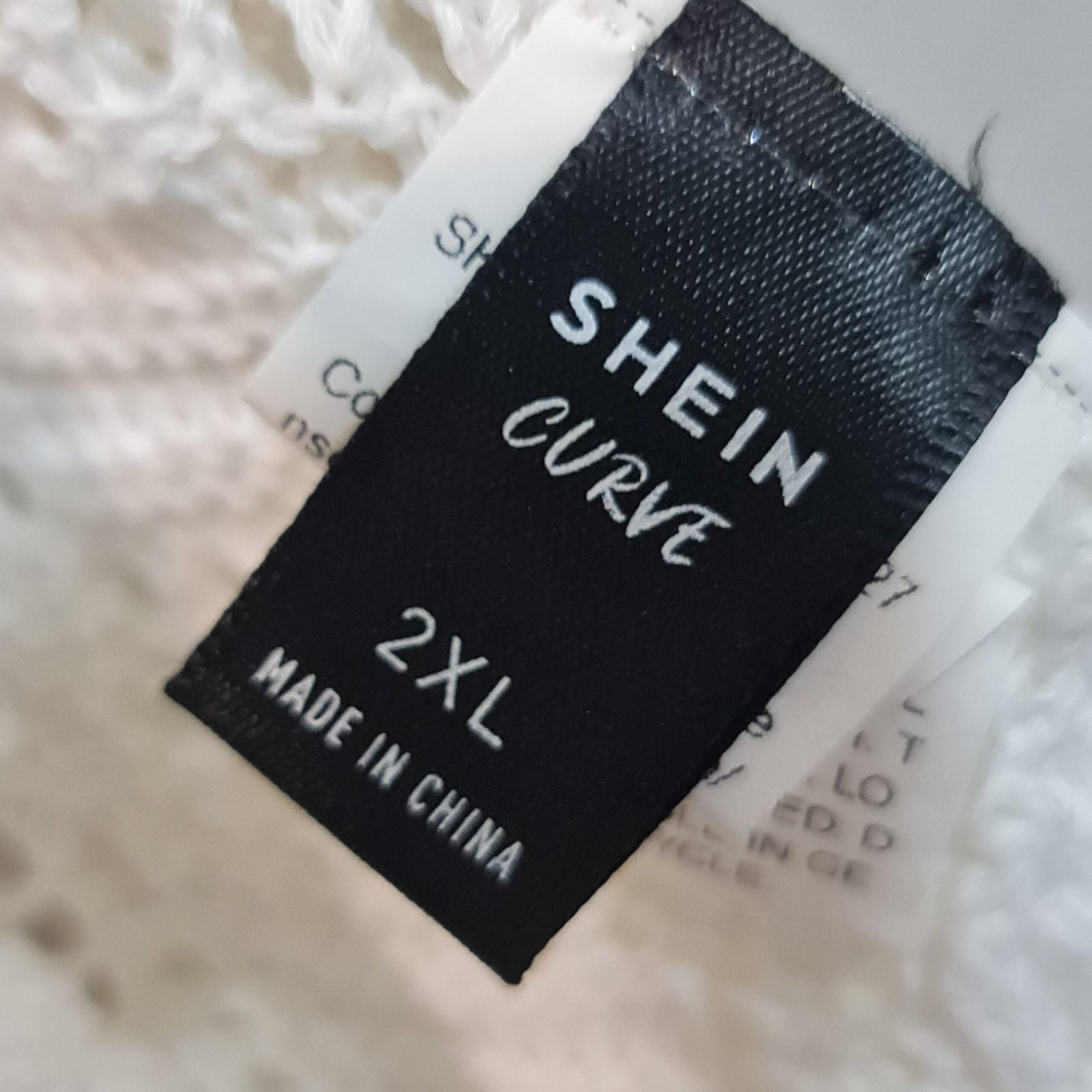 Shein Curve Women's White Cardigan XXL / UK 24-26 - Image 3