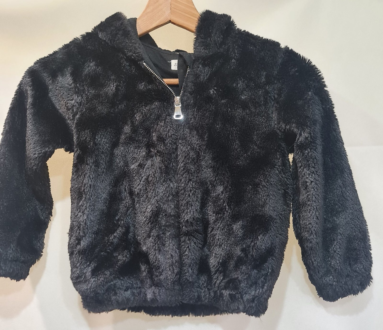 F&F Girls' Black Full Zip Jacket 6-7 years